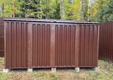 Хозблок в шоколадном цвете в дер. Устиновка, Раменский г.о, МО