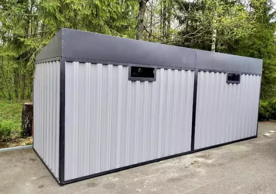 Хозблок для дачного инвентаря в СНТ Синий помидор