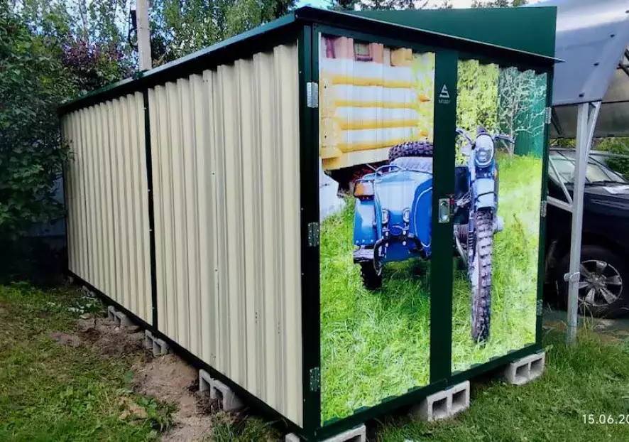 Яркий гараж в дер. Игнатьево, Рузский р-н, МО