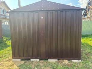 Хозблок для хозяйственного инвентаря и техники в шоколадном цвете в с. Амерово, г. Щелково, МО