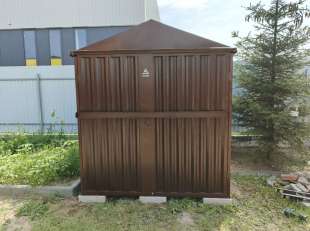 Два хозблока для садовой техники и инвентаря в шоколадном и цинковом цветах в СНТ Связь, Раменский г.о, МО