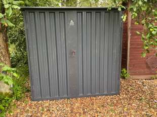 Хозблок для мототехники в графитовом цвете в дер. Грибово, Пушкинский г.о, МО