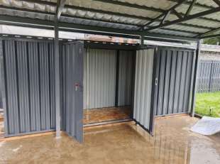 Хозблок для вещей по индивидуальным параметрам в графитовом цвете в дер. Никольское, г.о. Истра, МО