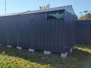 Хозблок для хозяйственных вещей в графитовом цвете в дер. Раково, г.о. Пушкино, МО