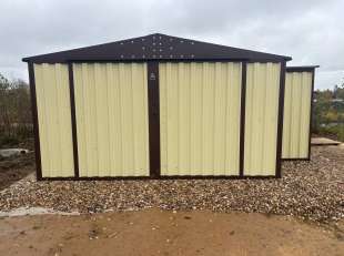 Хозблок для велосипедов, техники и инвентаря + дровница в двойной расцветке в с. Леоново, г.о. Истра, МО