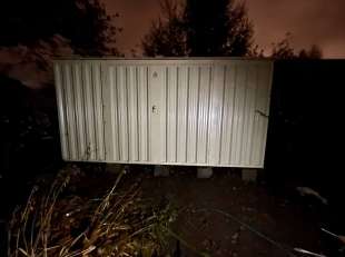 Хозблок для садовых принадлежностей в цвете "слоновая кость" в СНТ Строитель, мун. окр. Чехов, МО