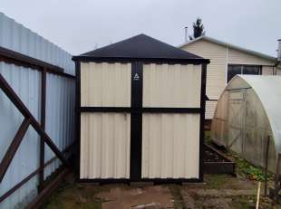 Хозблок для мототехники в комбинированной расцветке в дер. Хлыново, Раменский р-н, МО